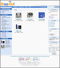 First page of thai shopping market dee4u.com