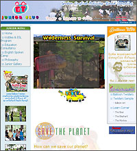 Photo of the first page of website JuniorClubOnline.net